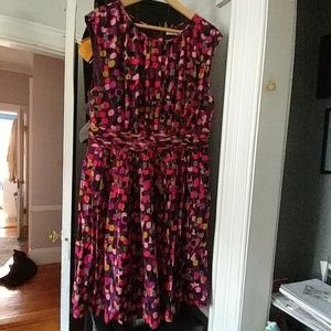 Boden polka dot swing dress